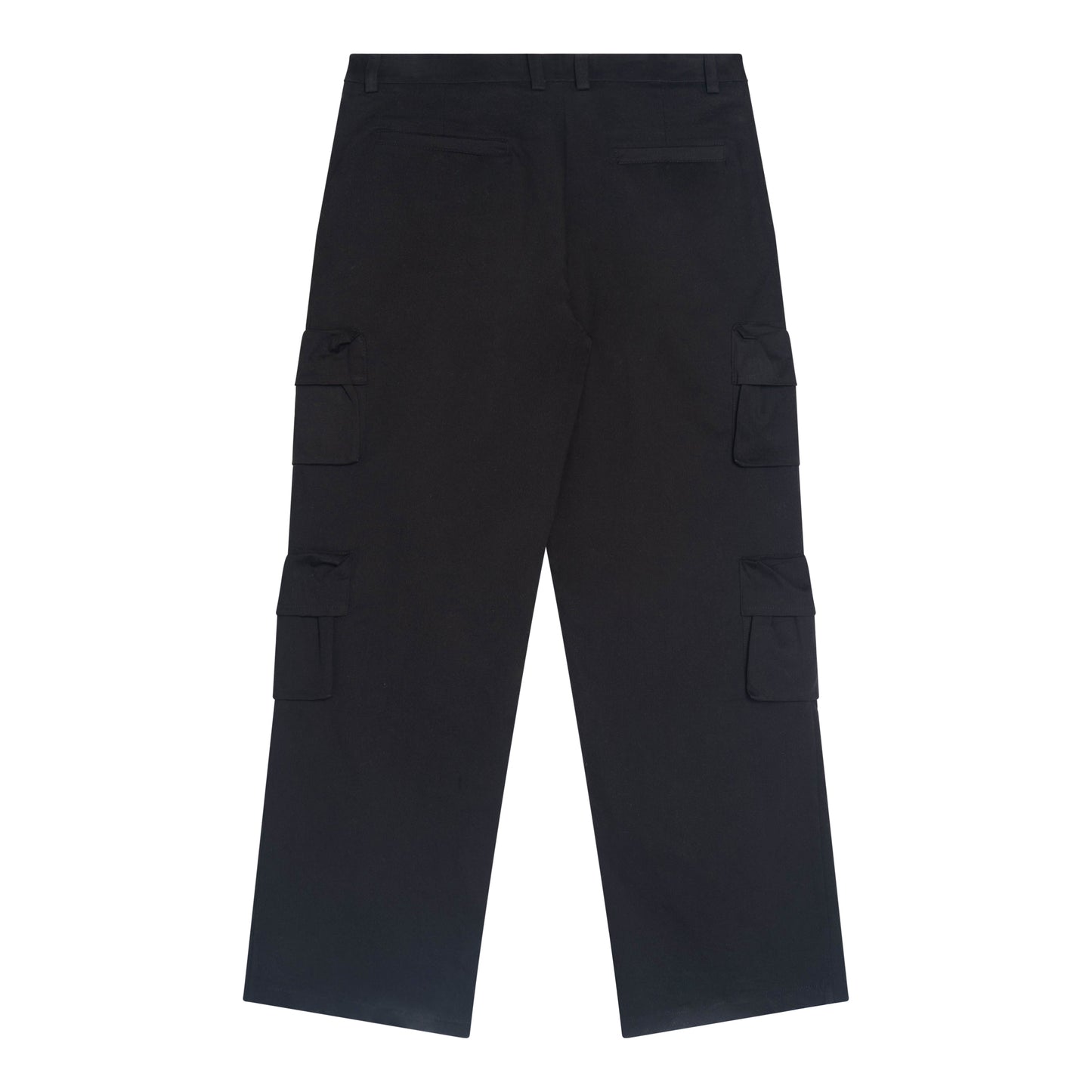 Black Wide Leg 3D Utility Cargos