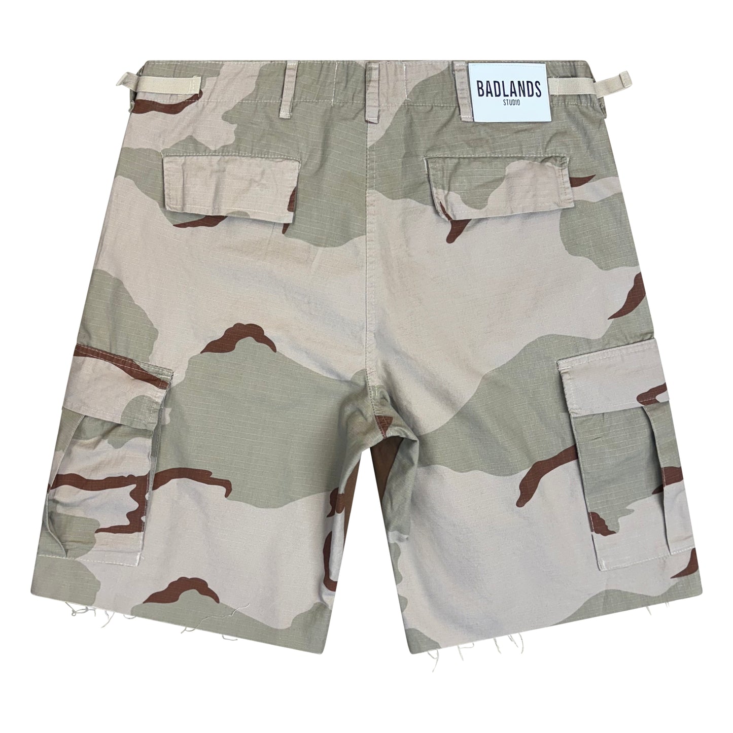 Beige Cargo Shorts