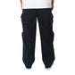 Black Wide Leg 3D Utility Cargos