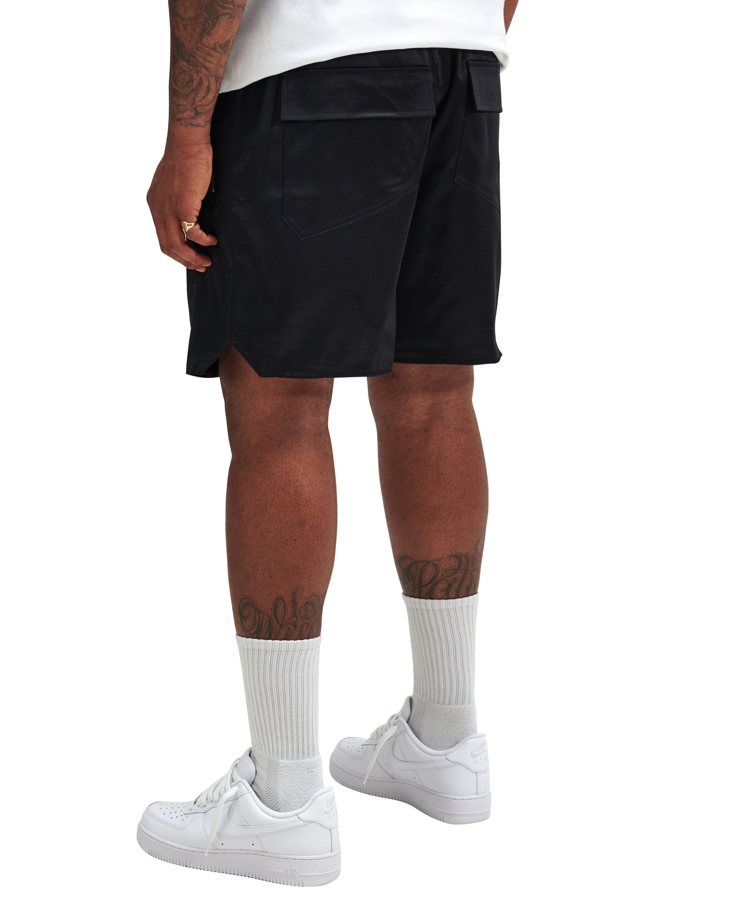 Satin Track Shorts